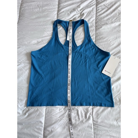 New Lululemon Swiftly Tech Racerback Tank 2.0 Race Size 14 Hawaiian Blue NWT - Picture 2 of 10